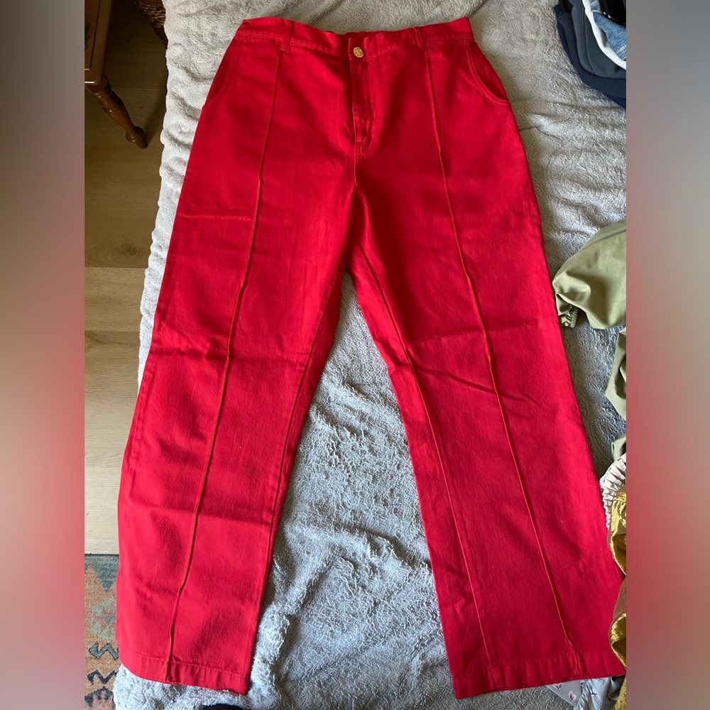 Big Bug Press Mustang Red Western Pants in Size Large